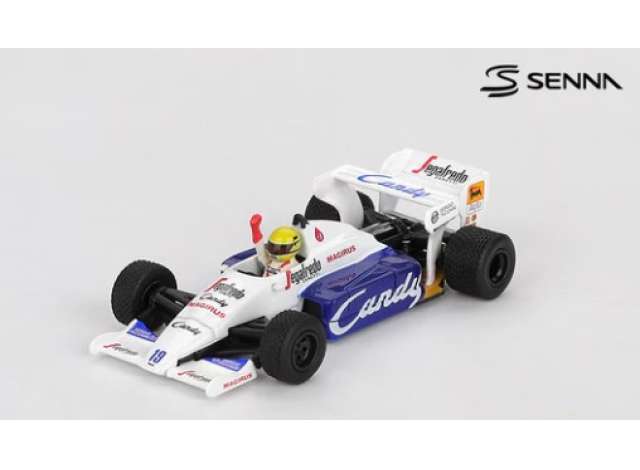 1:64 Toleman TG184 #19 Ayrton Senna Monaco Grand Prix 2nd Place (1984), white/blue - MGT01118BL
