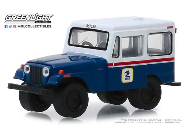 1:64 JEEP DJ-5 United States Postal Service (USPS), blue/white/red 1971 - 29998