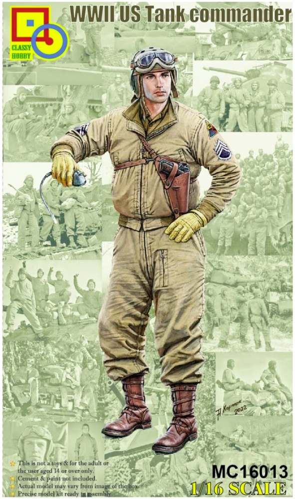 1:16 Сборная модель WWII US Tank Commander - MC16013