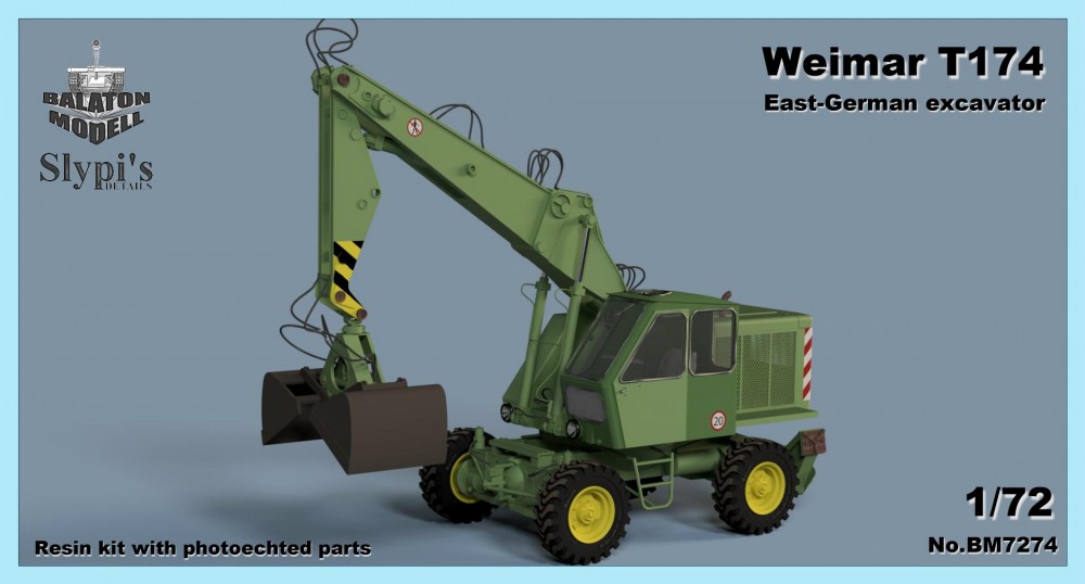 1:72 Сборная модель Экскаватор Weimar T174 - BM7274