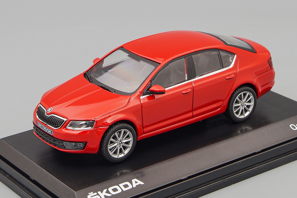 1:43 SKODA Octavia III 2013, Red Corrida Uni - 026B