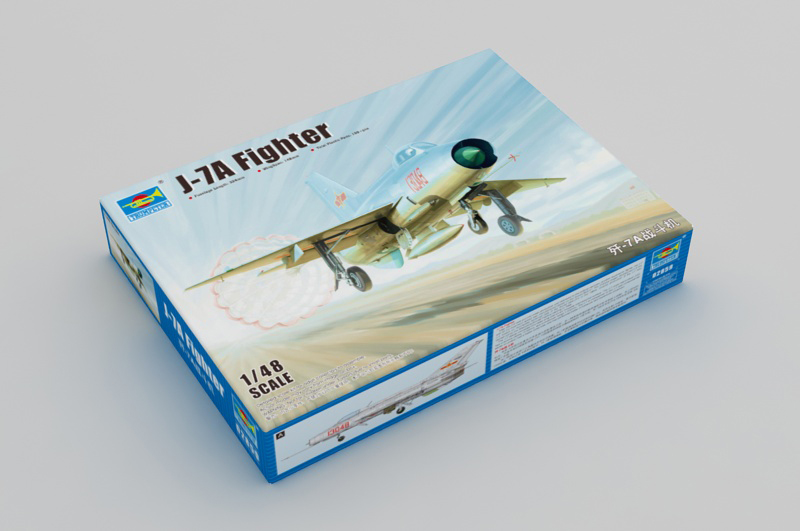 1:48 Сборная модель Китайский истребитель Chengdu J-7A - 02859