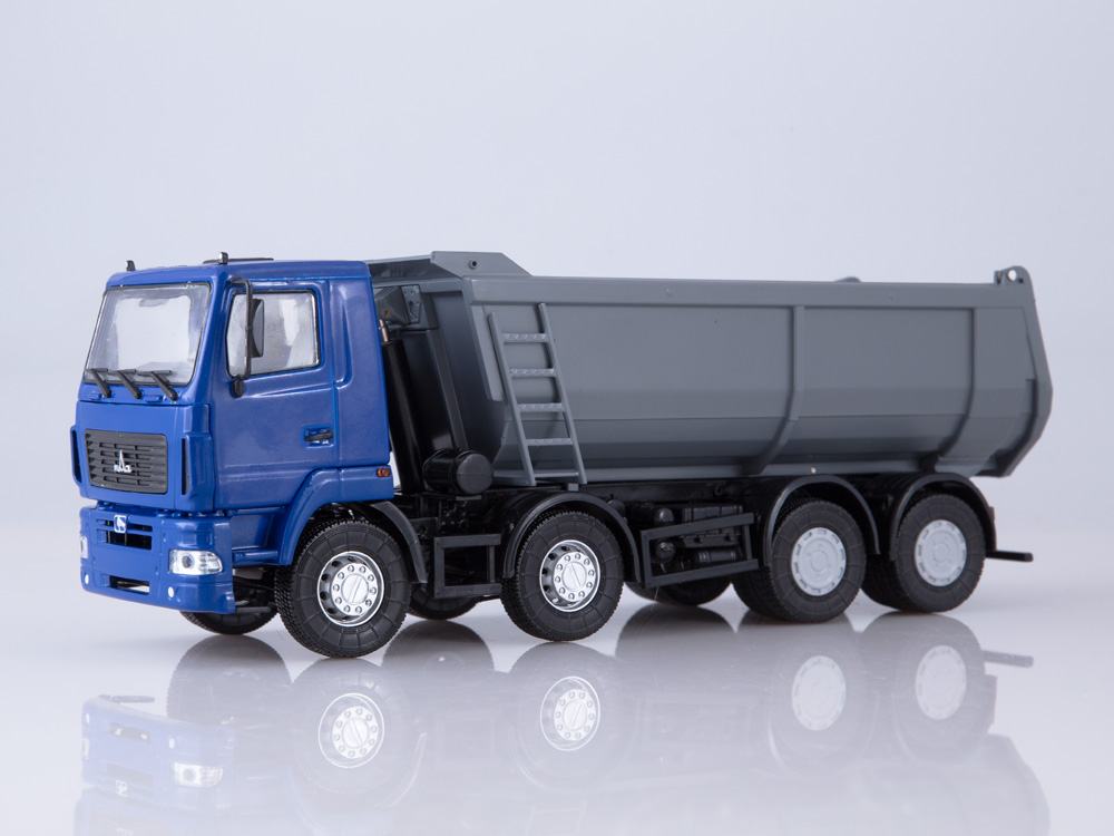 1:43 Минский-6516 самосвал U-образный кузов, синий / серый - 101388.синсер