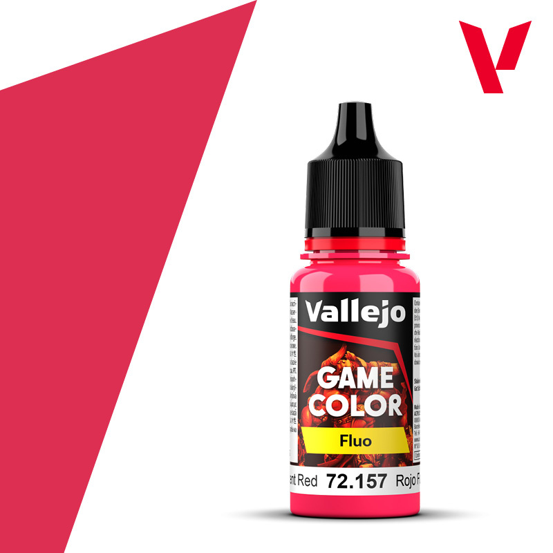 Краска акриловая Game Color Флуоресцентный красный / Fluorescent Red, 18 мл - 72157