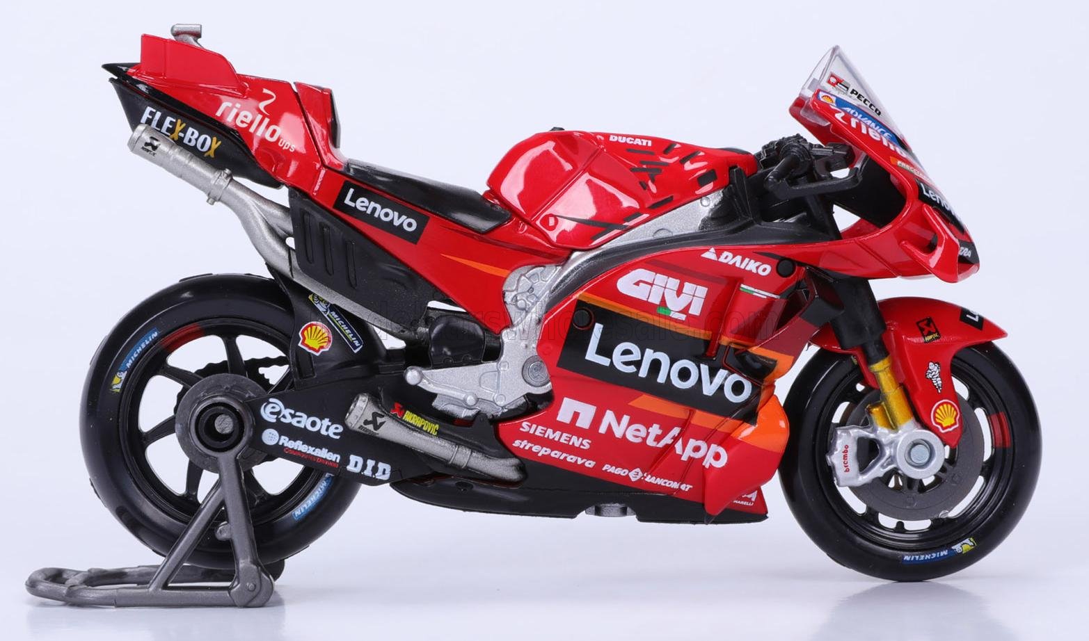1:18 DUCATI Desmosedici Gp23 Team Lenovo №1 World Champion Motogp Season (2023) Francesco Bagnaia, Red - 36396-34396-BAN