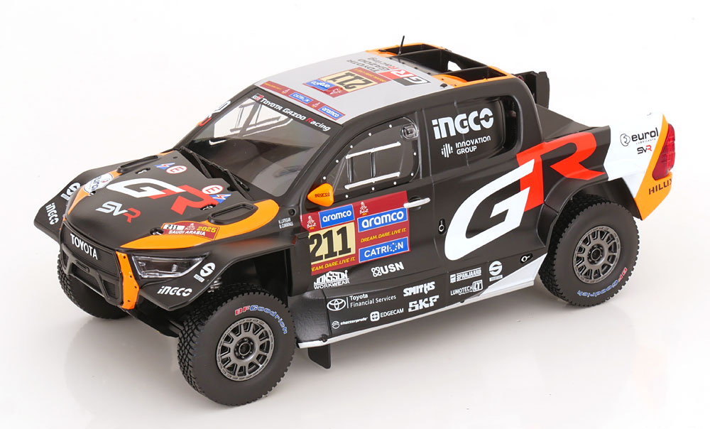 1:18 TOYOTA GR DKR Hilux Evo T1U #211 Rally Dakar 2025 - IXO18RMC237.22
