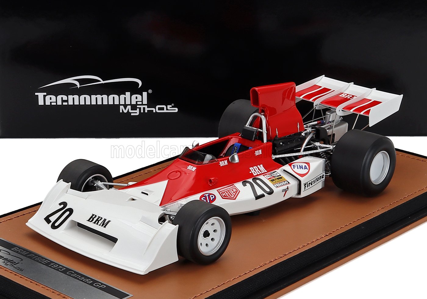 1:18 BRM F1 P160e №20 Canadian Gp (1973) Jean Pierre Beltoise, White Red - TM18-296C