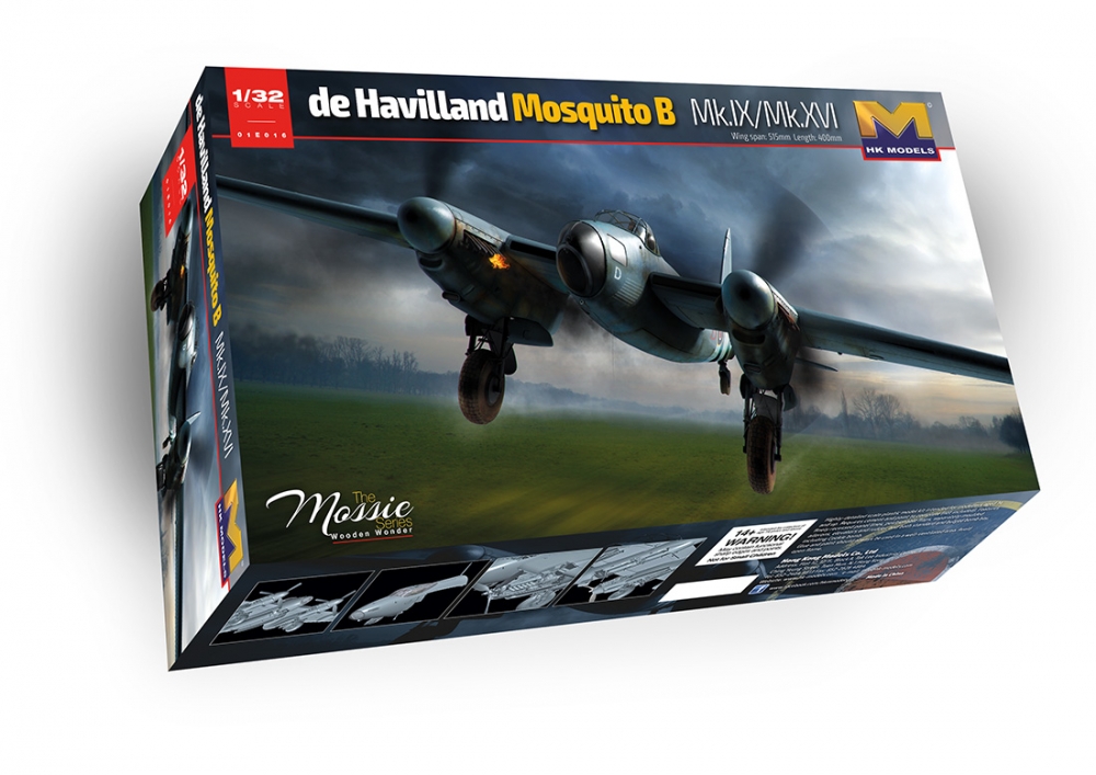 1:32 Сборная модель Mosquito B. MK IX, XVI - 1.0E+16