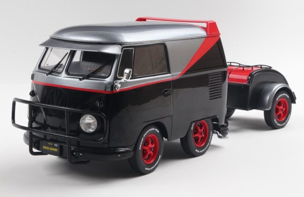 1:18 VOLKSWAGEN Kool Kombi B-Team (2024), black/silver/red - S1810903