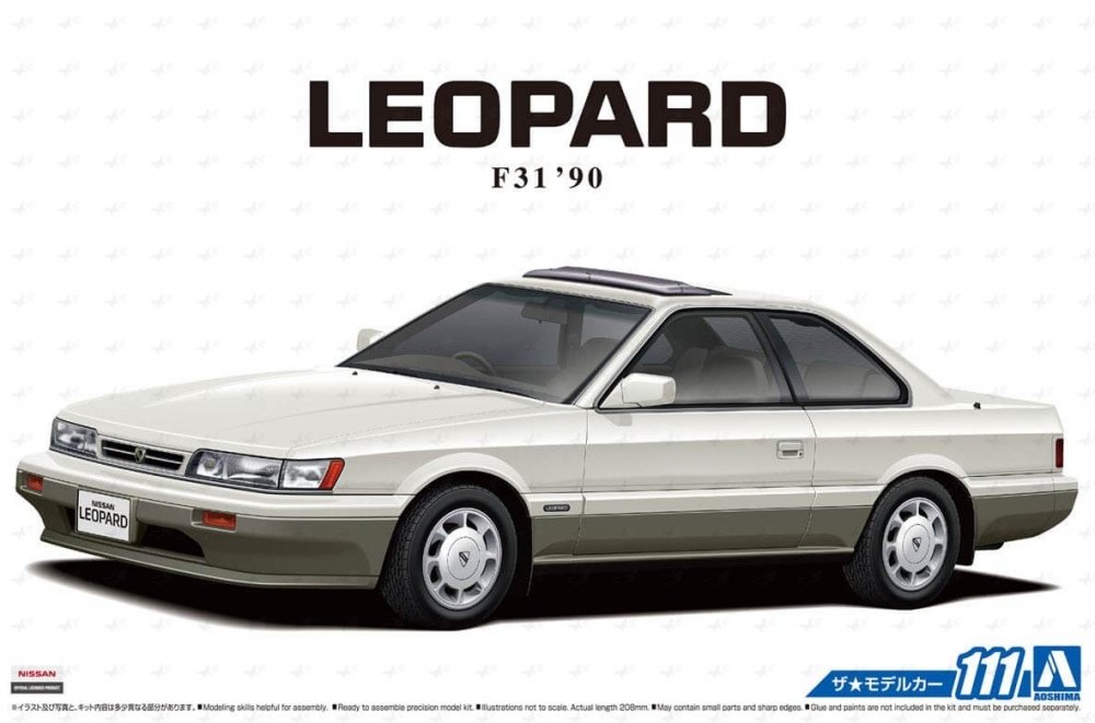 1:24 Сборная модель Nissan Leopard Ultima V30Twincam Turbo '90 - 05739