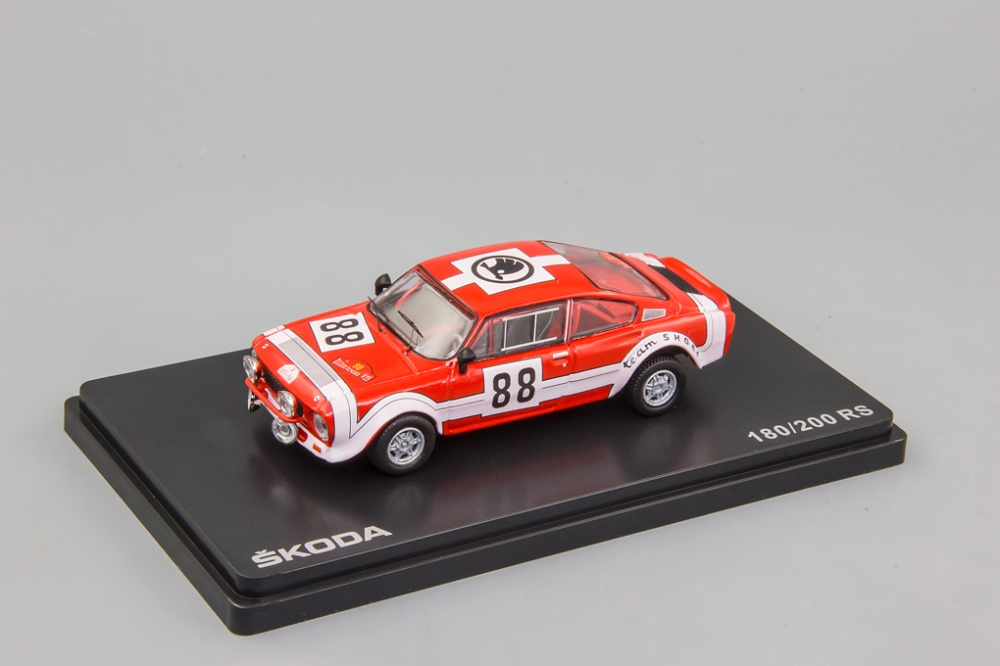 1:43 SKODA 200RS (1974)  - Rallye Sumava 1975 #88 Horsak - Motal - 502TJ