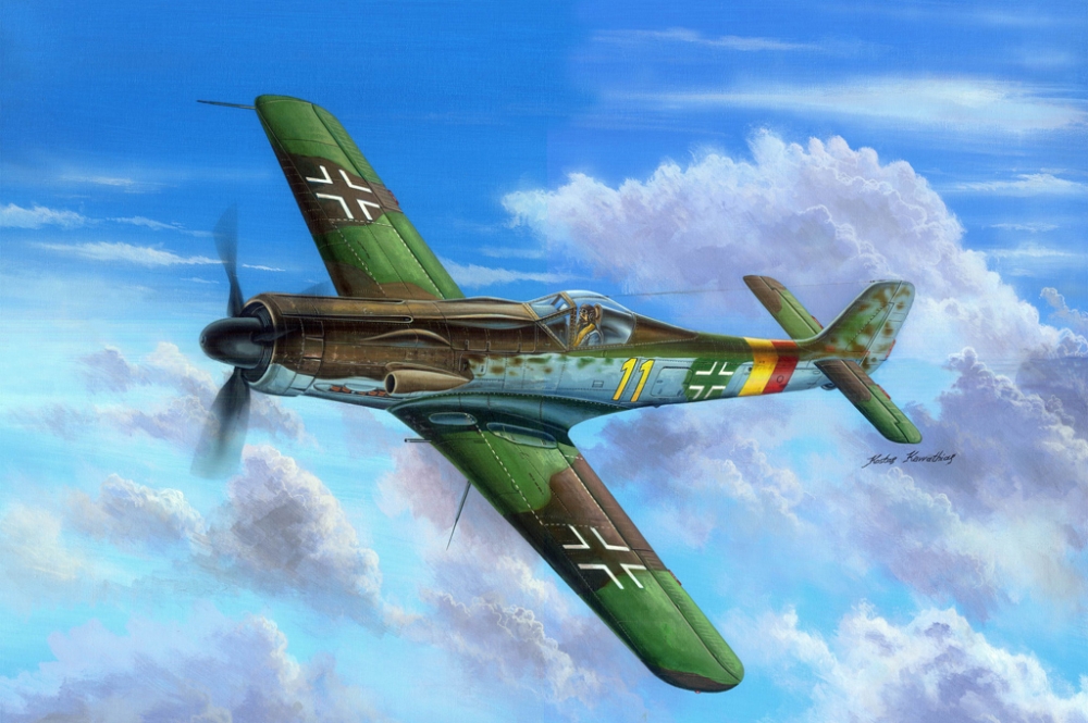 1:48 Сборная модель Самолёт Ta-152 C-11 - 81704