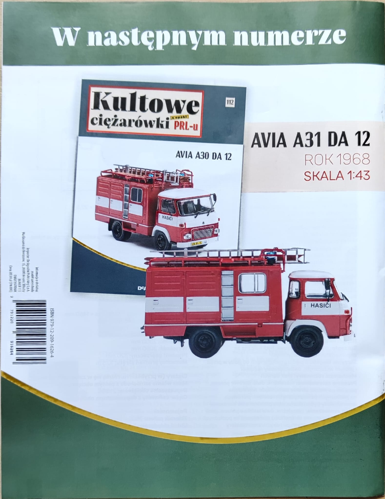 1:43 AVIA A31 DA 12, Kultowe Ciezarowki PRL-u 112 - kulC112