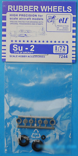 1:72 Колеса резиновые Советский штурмовой самолет Су-2 - 7244