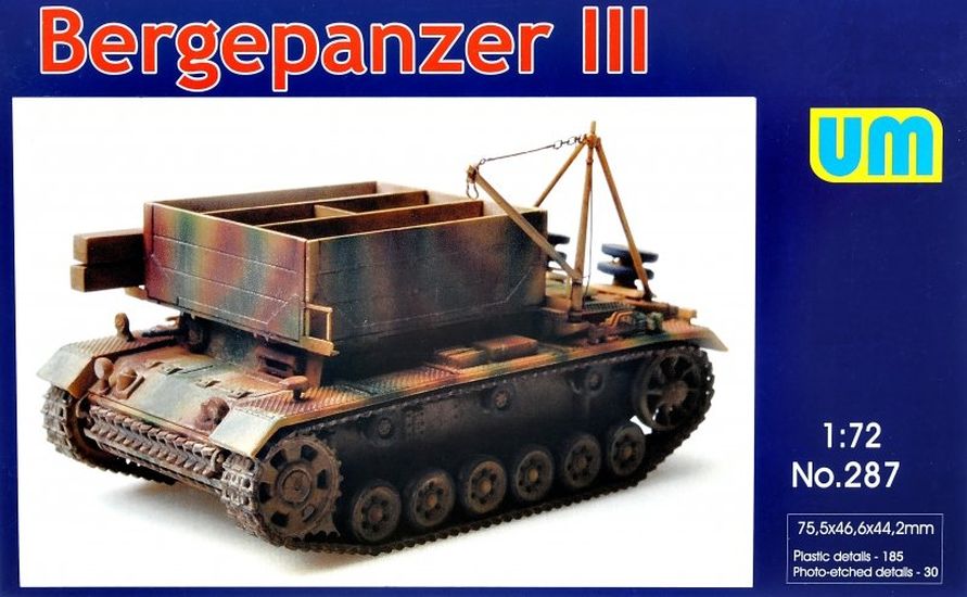 1:72 Сборная модель Немецкая БРЭМ Bergepanzerwagen T-III - 287