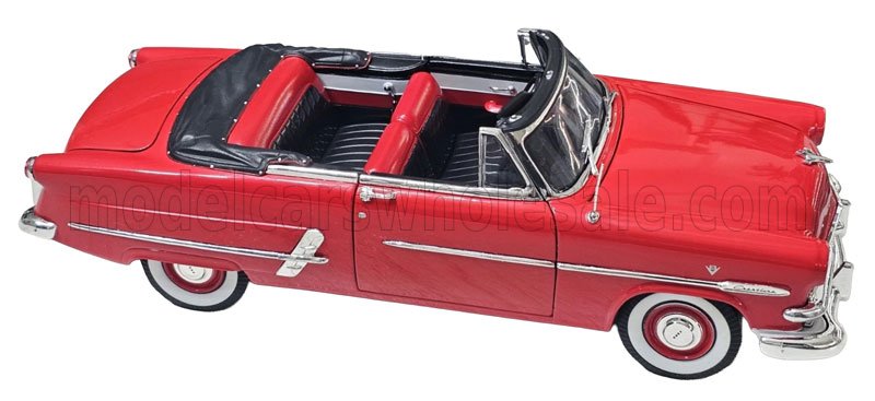 1:18 FORD Crestline sunliner cabriolet soft-top open (1953), red - 12525C-RD