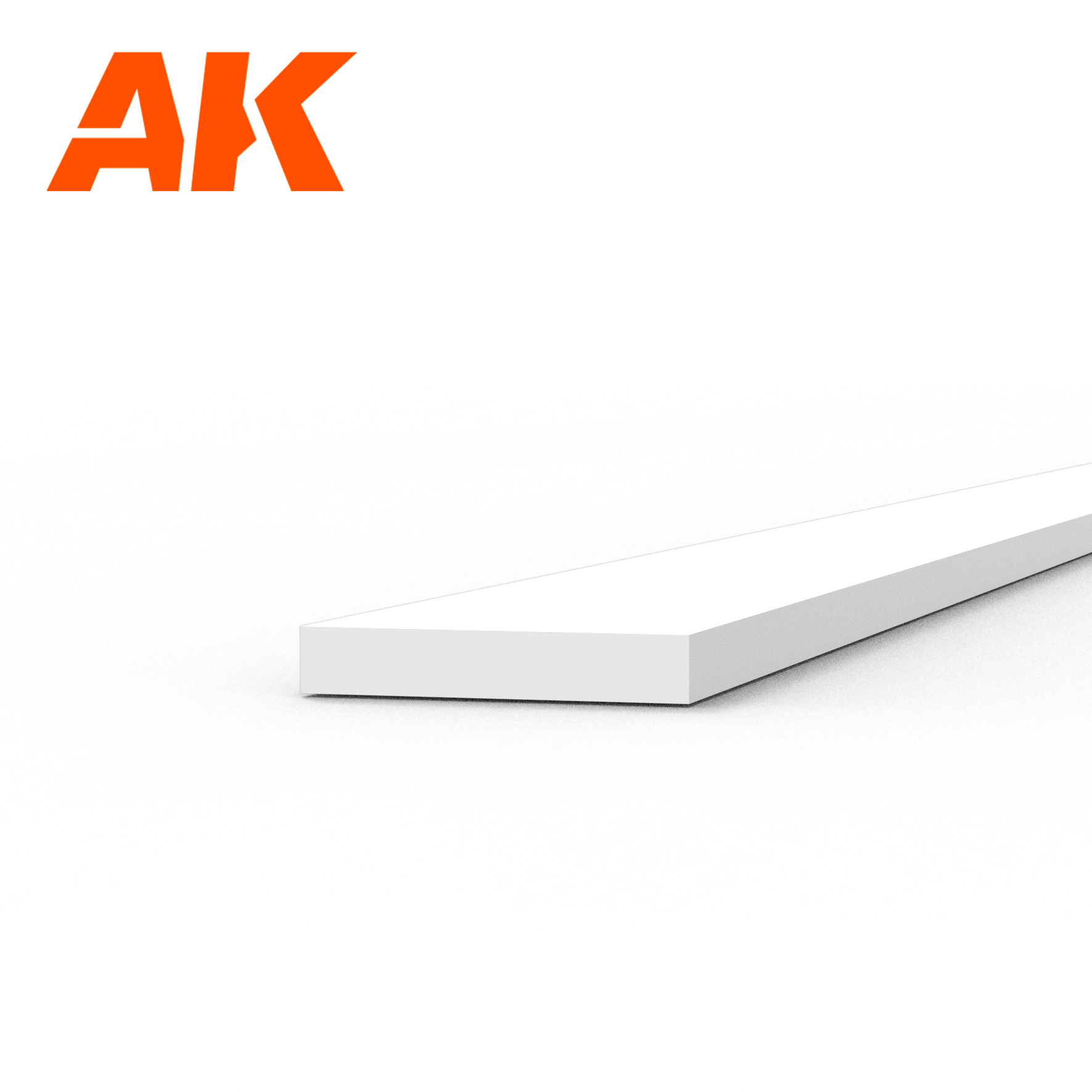 Strips 0.50 x 3.00 x 350mm - STYRENE STRIP - AK6510