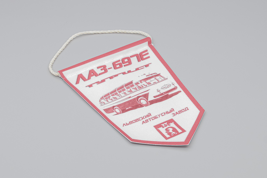 Вымпел ЛАЗ-697Е 'Турист' Красный - DES-038