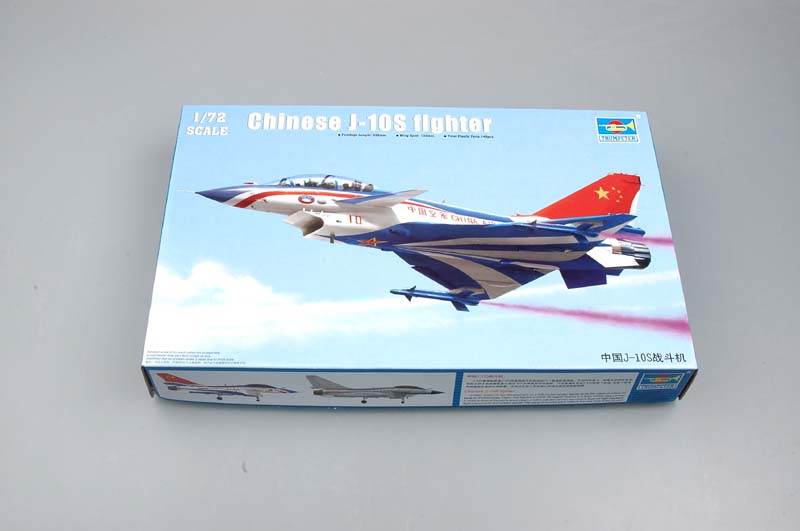 1:72 Сборная модель Китайский истребитель Chengdu J-10S Vigorous Dragon - 01644