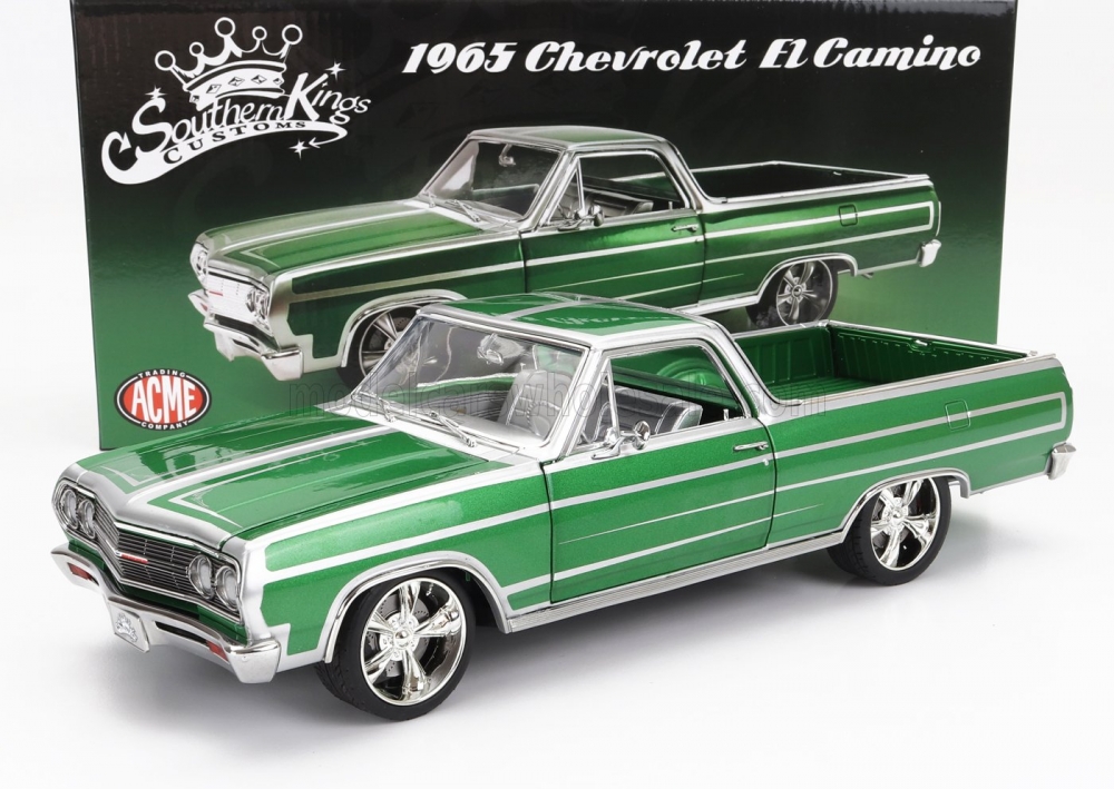 1:18 CHEVROLET El Camino Pick-up Custom (1965), Green Met - A1805415