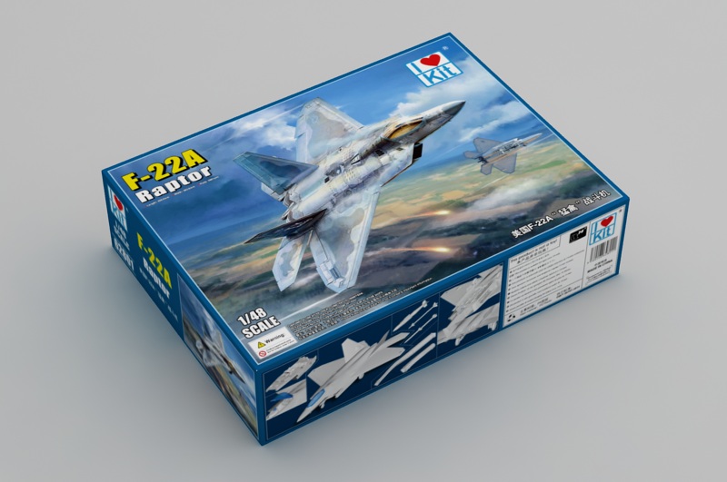 1:48 Сборная модель F-22A Raptor - 62801