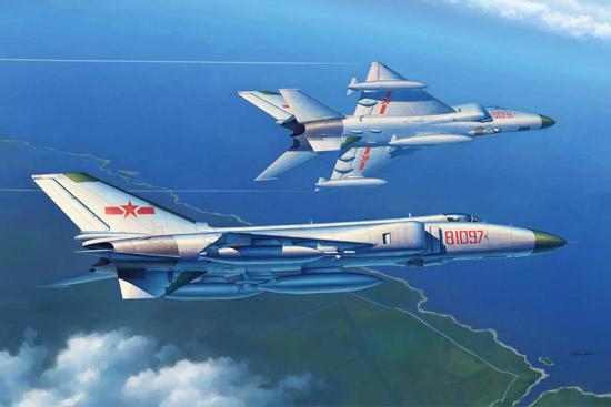 1:48 Сборная модель Самолёт  J-8 IIB - 02845