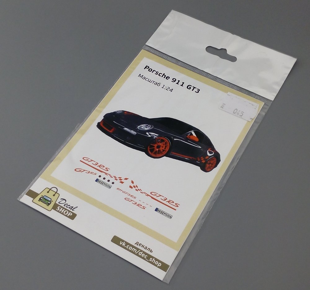 1:24 Набор декалей PORSCHE GT3 - DSD045