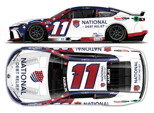1:64 Toyota Camry XSE #11 Denny Hamlin *National Debt Relief*, blue/white/red 2025 - C112565NDRDH