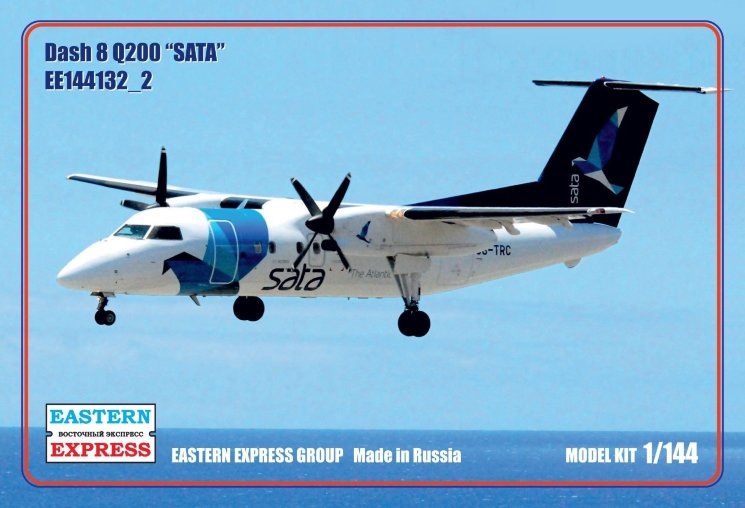 1:144 Сборная модель Пассажирский самолет  Bombardier Dash 8 Q200 (SATA) - 144132-2