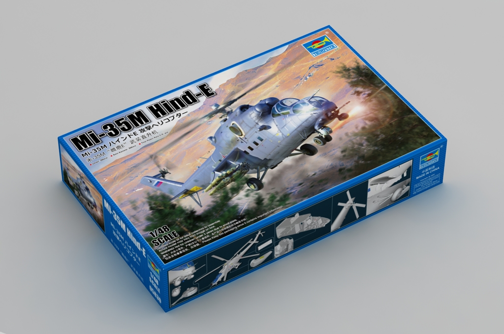 1:48 Сборная модель Российский вертолёт Ми-35М Hind-E - 05830