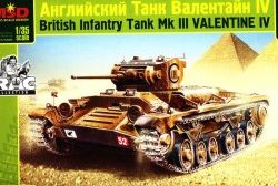 1:35 Сборная модель Британский пехотный танк Валентайн IV - 3550