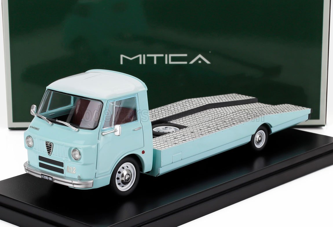 1:43 ALFA ROMEO A12 (f12) Carro Attrezzi Prima Serie (1967) - Tow Truck - Abschleppwagen - Depanneuse, Light Blue White - 430082-D