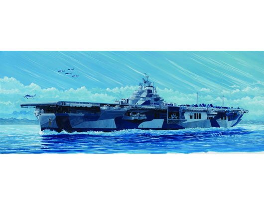 1:700 Сборная модель Американский авианосец USS FRANKLIN CV-13 - 05730