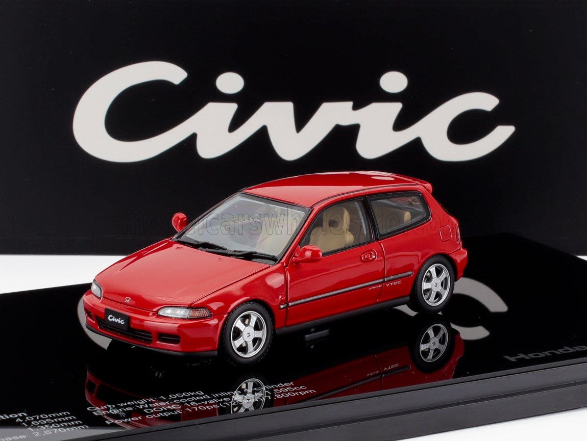 1:43 HONDA Civic Sir Ii Eg6 Vtec (1993), red - LCD43010-RE