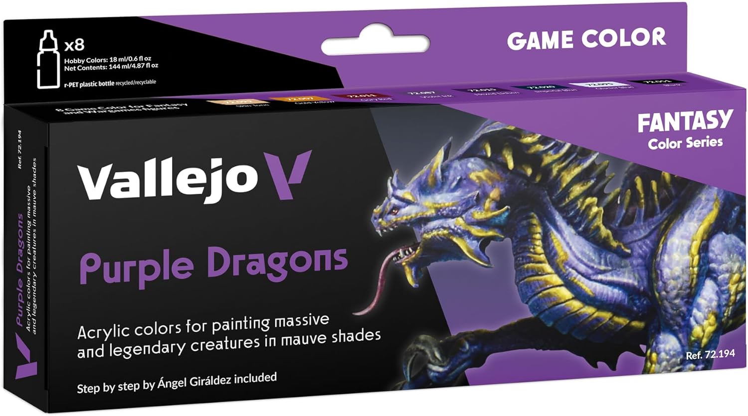 Набор акриловых красок Game Color Фиолетовые драконы / Purple Dragons - 72194