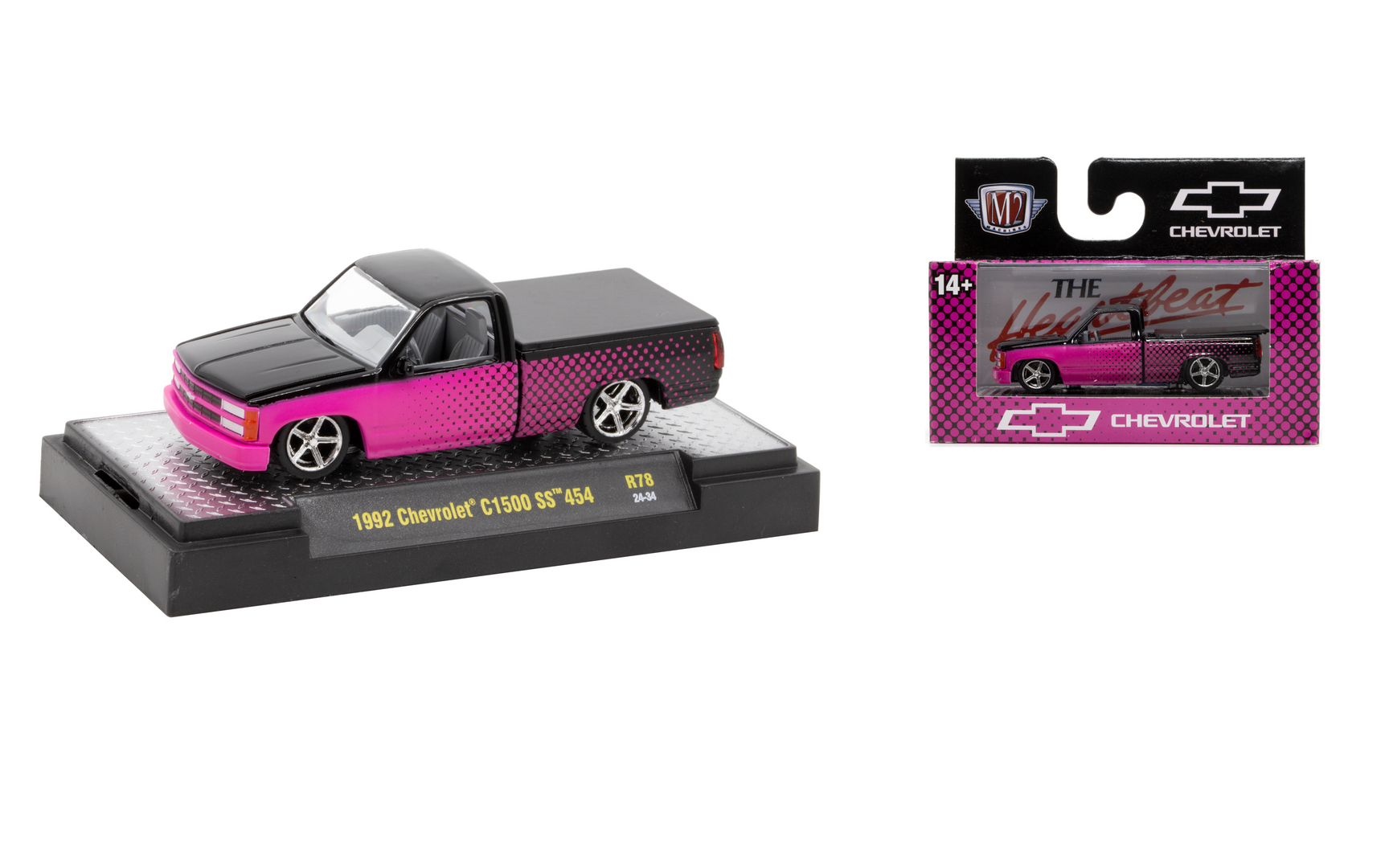 1:64 CHEVROLET C1500 SS 454 (1992). red/pink - R782434