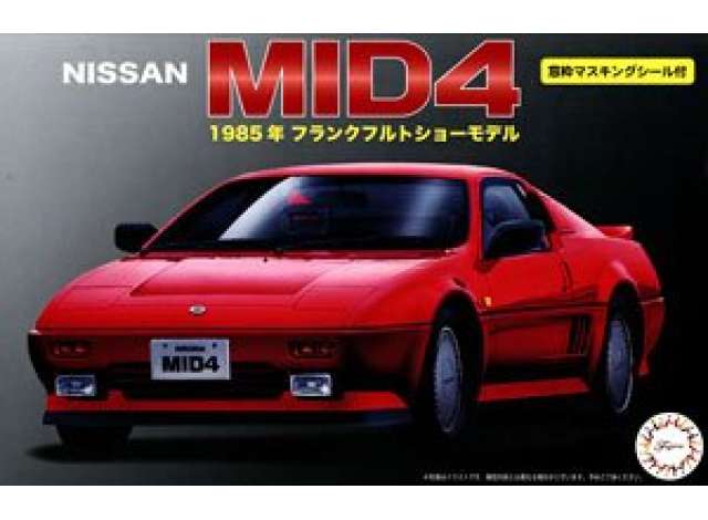 1:24 Сборная модель Nissan MID4 with Window Frame Masking - 047188