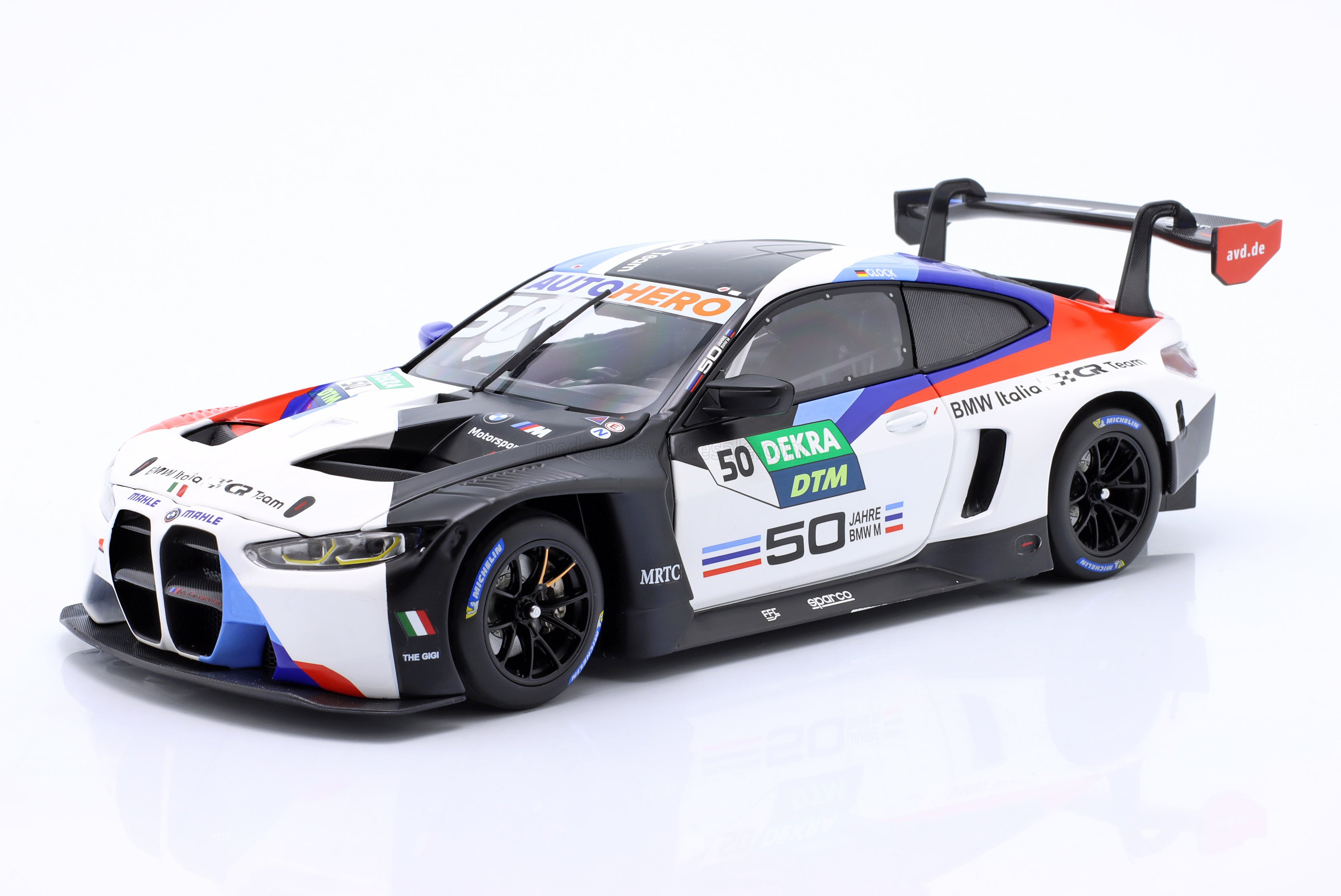 1:18 BMW 4-series M4 Gt3 Team Ceccato Racing №50 Imola Italy Dtm (2022) Timo Glock, White Black Blue Red - 113222050