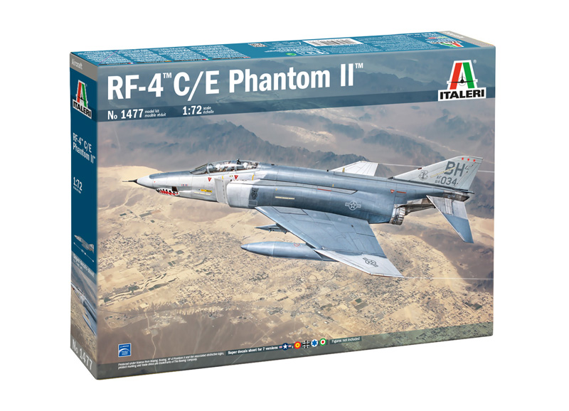 1:72 Сборная модель BOEING Rf-4 C/e Panthom Ii War Aircraft - Us Navy - South Vietnam 1965 - 1477