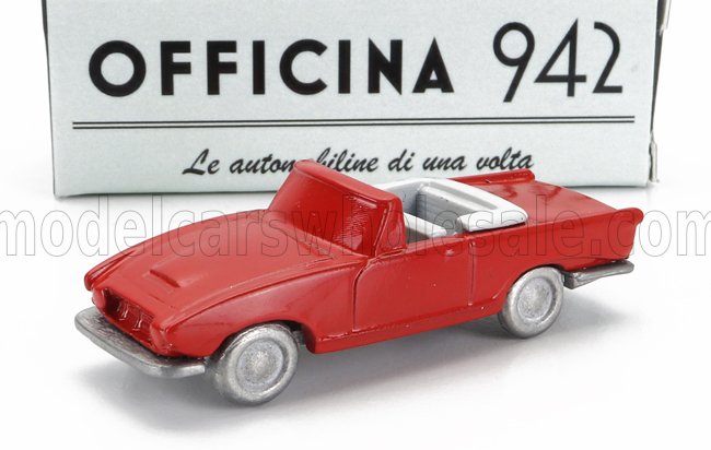 1:76 FIAT 1200 Spider Carrozzeria Ghia Cabriolet Open (1958), Red - ART2047B