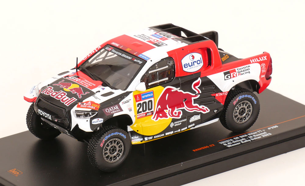 1:43 TOYOTA GR DKR Hilux Evo T1+ #200, Al-Attiyah/Baumel Rally Dakar (2023) - RAM986