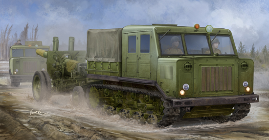 1:35 Сборная модель Тягач  Russian AT-S Tractor - 09514