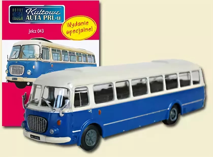 1:72 JELCZ 043, Kultowe Auta спецвыпуск, синий / белый - kul971