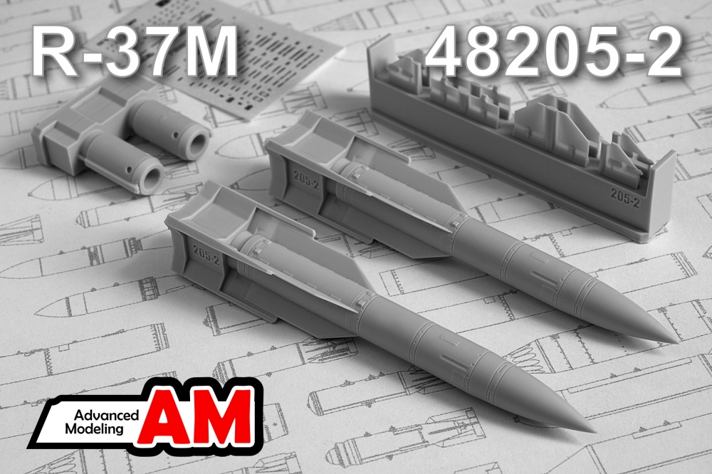1:48 Р-37М Авиационная управляемая ракета класса Воздух-воздух - АМС 48205-2