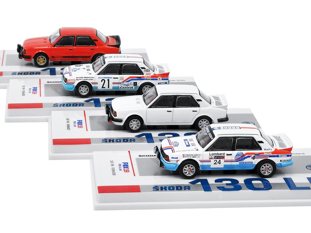 1:64 SKODA 130 LR, набор 4шт - FOXSET64-1