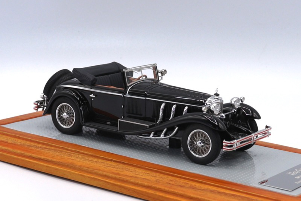 1:43 Mercedes-Benz 710SS 1929 Roadster cabriolet Castagna sn36208 Original Opened Car, Black - IL43157