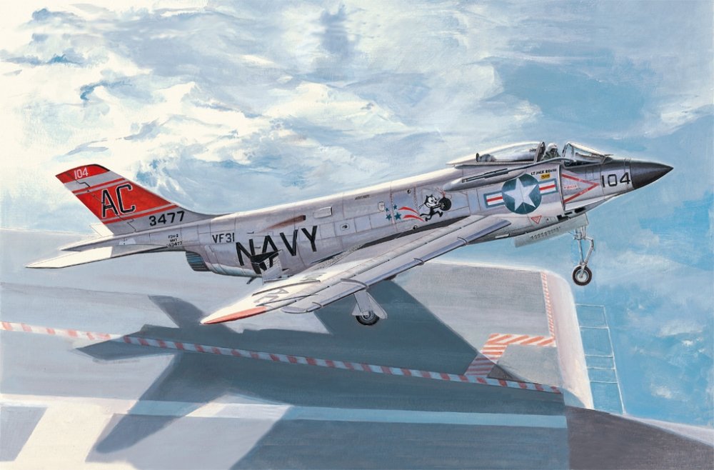1:48 Сборная модель Самолет F3H-2 Demon - 80364