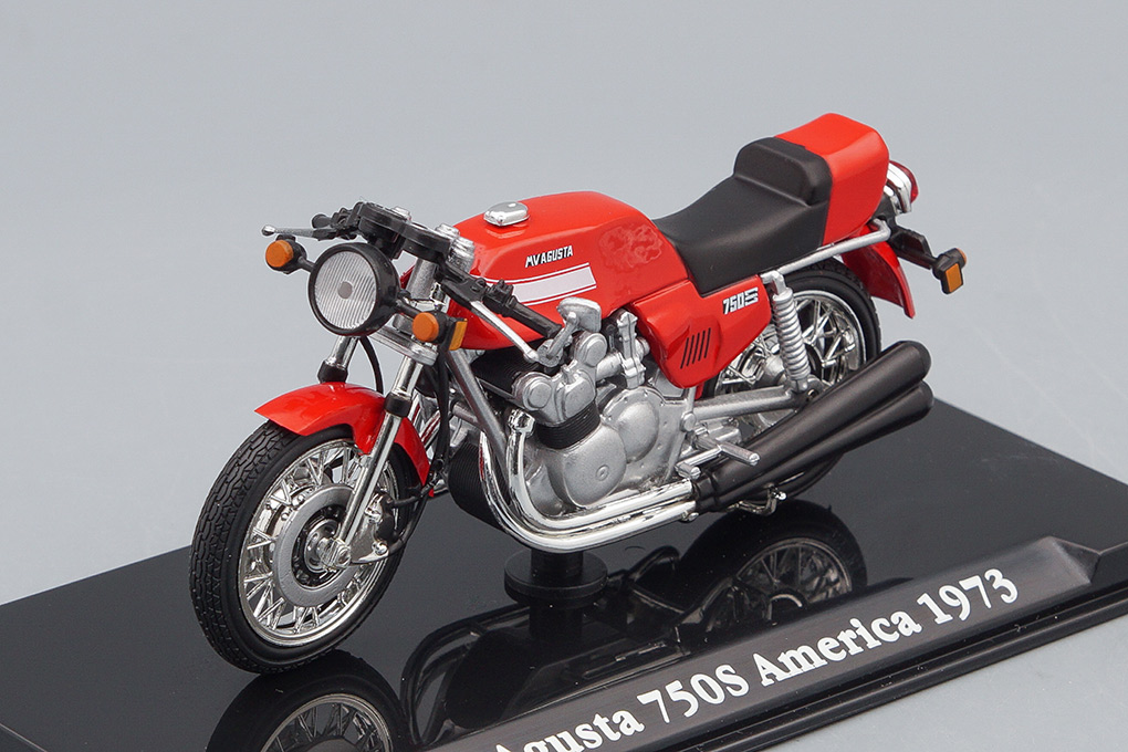 1:24 мотоцикл MV Agusta 750S America 1973 Red - 4658115