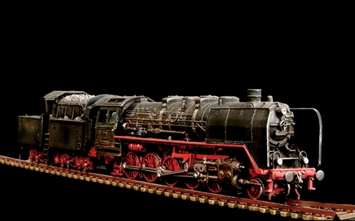 1:87 Сборная модель Немецкий паровоз BR50 - 8702