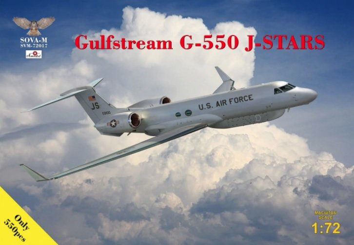1:72 Сборная модель Самолет Gulfstream G-550 J-STARS - SVM-72017